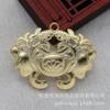 Accesorios de joyería de cobre que conservan el color Colgante DIY hecho a mano Imitación de jade 46*35mm Horquilla Corona para el cabello Corona de Fénix B2407