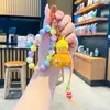 Nova corrente colorida de cabaça para celular, pingente de bolsa, cordão curto de pulso para celular, presente para namoradas