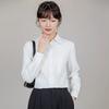 Camisa de Chiffon Branca para Mulheres 2026 Primavera e Outono Novo Estilo Solta Casual Versátil para o Trabalho e Entrevistas Profissionais Top Tendência