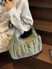 2025 Nuevo Bolso de Hombro Plegable de Tela de Nylon Impermeable de Gran Capacidad con Cordón Bolso Cubo Cruzado para Viajes y Ocio