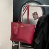 Bolsa Tote Simples de Grande Capacidade Estilo Coreano 2025 Primavera Nicho Nova Moda Bolsa de Mão para Trabalho Textura Bolsa de Ombro