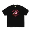 Suministro Mayorista Transfronterizo de Marca de Moda, Dropshipping de Comercio Exterior, Camiseta de Manga Corta Pesada Bape Cabeza de Mono Tiburón 230g 30