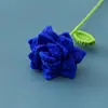 Flor Tejida Creativa Flor de Rosa Puntiaguda Ramas Florales Diamante Pétalo Paquete Terminado Flor Florecimiento Leyenda Apreciar Naranja Coral