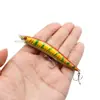 Isca artificial minnow flutuante 10cm 7.6g para pesca em água doce e salgada, adequada para black bass, isca dura universal de ABS