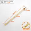 Suporte de cartão de parede para loja de lingerie tubo quadrado prateleira de lingerie haste de suspensão haste de lingerie ouro rosa preto titânio dourado gancho de sutiã conta