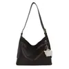 Bolsa Transfronteiriça Retrô de Grande Capacidade com Textura de Tecido Novo Estilo Feminino Coreano de Nicho Bolsa Tote para o Dia a Dia Bolsa de Ombro Único Sob o Braço Tendência