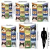 Manta de Flanela Fofa de Gato Pet Universal para Todas as Estações Manta para Cochilo no Escritório Manta Cobertora para Intervalo de Almoço no Dormitório