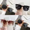 Gafas de Sol Coreanas Moda 2025 Forma de D Xiaohongshu Estilo Urbano de Moda Protección UV Montura Cuadrada Gafas de Sol Degradadas para Hombres y Mujeres