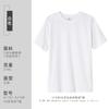 Camiseta Redonda de Algodón Puro Hilo Doble de 210g con 40 Hilos, Estampado de Logo, Manga Corta, Camisa Cultural, Uniforme de Clase, Camiseta Publicitaria, Personalizada Transfronteriza
