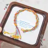 Tienda de oro Puzuo con pulsera tejida de colores del Festival del Bote del Dragón borla de calabaza de color cuerda de mano trenzada tejida a mano mujer