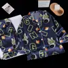 Pijama para Niñas 2026 Estilo Nuevo Seda de Hielo Primavera y Verano Manga Larga Lindo Ropa para Aire Acondicionado para Niñas y Niños Mayores Conjunto de Ropa para Casa