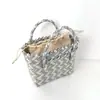 Bolsa de Palha Nova de Fábrica Cor Combinando Bolsa de Mão Bolsa de Palha Plástica Bolsa Pequena Mão Presente Decoração de Foto Bolsa de Mão Bolsa Feminina