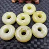 Colgante de jade Xiuyu Colgante con hebilla de jade huangxiuyu Colgante de hebilla de jade grueso Colgante de collar Colgante para llave de coche