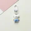 Chaveiro de Cachorrinho Capa Protetora para airpods Estojo para Fone de Ouvido Pingente DIY Capinha para Celular Cordão Corrente Curta Decoração Pendurada