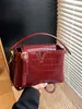 Bolso de Mano Nuevo Transfronterizo con Patrón de Piedra 2025, Lujo Ligero Moda Tendencia Retro Bolso Cubo de Hombro Cruzado para Mujer