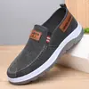 Nuevos Zapatos de Tela para Hombre de Otoño Suela Suave Cómoda Zapatos Casuales Zapatos de Lona del Viejo Pekín Tacón Bajo para Hombre Zapatos de Trabajo Antideslizantes