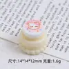 Mini Miau Bolo de Camada Dupla Comida Criativa Brincadeira Desenho Animado diy Cola de Creme Resina Pequenos Acessórios Joia Grampo de Cabelo Material