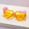 Dulces Gafas de Sol de Niña Barbie Amor Niños Nuevo Color Caramelo Corazón de Melocotón Estilo Coreano Gafas para Foto de Cumpleaños
