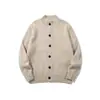 Jiezhan Roupa Masculina Estilo Old Money Cardigan Suéter de Lã 26 Outono/Inverno Novo Simples Cor Sólida Casual Malha Top