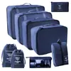 2025 Novas Sacolas Organizadoras Populares para Cosméticos, Mudança, Viagem, Conjunto de Sete Peças para Roupas, Colchas, Roupa Íntima, Desktop Atacado