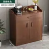 Armário de chá, aparador, armário de armazenamento, armário de armazenamento de parede para sala de estar, armário de chá de luxo leve, prateleira de armazenamento, pequeno aparador de armazenamento