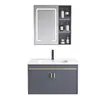 Desmontagem e Montagem Transfronteiriça para Envio: Conjunto de Gabinete de Banheiro para Apartamentos Pequenos, Lavatório Integrado de Cerâmica