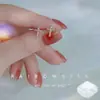 Pendientes de cruz para mujer, sencillos, para estudiantes, con diseño de viento frío, para dormir sin preocupaciones, nueva moda 2024