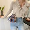 Bolso Pequeño Estampado Bolso de Mujer Moderno 2023 Nueva Moda Flecos Bolso Balde Estilo Étnico Hombro Bandolera