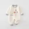 Mameluco Cálido de Otoño e Invierno para Bebé, Mono de Algodón Delgado Acolchado para Bebé, Traje de Salida y Gateo para Recién Nacido Clase A