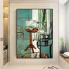Pintura abstrata suspensa de Matisse sala de estar grande de chão pintura decorativa alto senso nicho arte fundo de sofá pintura a óleo