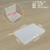 Caja de Accesorios para Pesca de PP Caja de Empaque Transparente para Uñas Postizas y Pestañas Postizas Caja de Empaque de Plástico para Componentes Digitales y Piezas de Ferretería