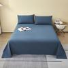 Sábana de Algodón Cepillado Clase A, Compra Individual, 100% Algodón, Cubrecama Gris para Dormitorio, Juego de Tres Piezas, Estilo Sábana Ajustable, Cama Individual