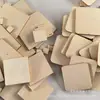 Venta Directa al Contado Color Madera Ángulo Recto Cuadrado Redondeado Virutas de Madera Corte Láser Se Pueden Usar como Virutas de Madera Decorativas DIY