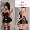Guiruo ropa interior sexy uniforme tentación espalda hueca cuello escotado deseo puro traje de enfermera para juego de roles 535