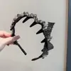 Diadema de Lazo Completa de Pedrería con Dientes para Mujer, Diadema Antideslizante, Accesorio para el Cabello Fijo de Pedrería de Lujo Ligero para el Trayecto al Trabajo