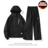 Conjunto de Traje de Esquí para Exteriores con Forro de Felpa Tallas Grandes para Pareja para Mujer, Ropa de Montañismo Impermeable y Resistente al Viento, Conjunto Cálido de Dos Piezas
