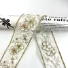 Nueva Malla Estilo Étnico Retro Bordado Ropa Accesorios para Mujer Cinta de Falda Hanfu de 5 cm de Ancho Venta al por Mayor