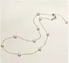Collar de Perlas de Oro de 14K Cadena para el Cuello de Kimono de Perla Moda Simple Regalo para Novia Suministro