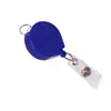 Porta-crachá retrátil QiuYu, cordão retrátil para crachá de trabalho, fivela de cordão retrátil com logotipo em epóxi