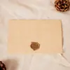 Envelope de Papel Especial Padrão Árvore Linha Horizontal Couro Retrô Papelaria Conjunto de Selo de Cera Cartão de Cumprimentos Convite Convite de Casamento