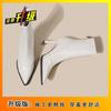 Botas de salto fino, estilo francês, bico fino, elegantes, salto alto, elásticas, finas, 2024, novas botas pretas curtas para mulheres, outono e inverno