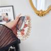 Adequado para Apple s9 relógio applewatch pulseira de relógio iwatch876543 prata borboleta pérola relógio corrente se
