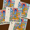 Gran Venta Tíbet Nepal Puro Pintado a Mano Thangka Buda de la Medicina 4*5 Núcleo de Tarjeta