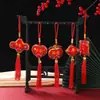 Estilo Chinês Peixe Auspicioso Decoração Pendente Festiva para o Ano Novo Tassel Bordado Sachê Em Estoque Viagens Seguras Decoração Pendente para Carro