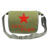Bolsa Retro para Servir al Pueblo, Bolsa Estrella Roja, Bolso Cruzado de Lona Lei Feng, Bolso de Hombro Nostálgico Estrella Roja Verde, Venta al por Mayor por Fabricante