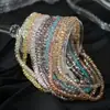 Rueda de Cuentas de Cristal de Colores Deslumbrantes Imitación Swarovski Cuentas para Hilo Cuentas Sueltas para Joyería DIY Accesorios de Joyería Cuentas Planas Venta al por Mayor