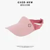 Sombrero de Sol Sin Costuras Color Caramelo para Niños, Visera Ajustable de Verano, Sombrero de Sol de Seda Helada con Bloqueo de Color para Bebé