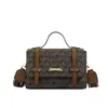 Comércio Exterior Transfronteiriço Nova Retro Europeia e Americana Estampada Portátil Pequena Bolsa Quadrada Feminina Elegante de Alta Qualidade Bolsa Transversal de Ombro para Mulheres
