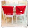 Funda de Silla Navideña Transfronteriza Adornos Navideños Rojos Tela No Tejida Decoración del Hogar Funda de Silla