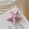 Ilha Feriado Bonito Simulação Estrela Do Mar Cor Grampo de Cabelo Nicho Temperamento Feminino Doce Franja Lateral Grampo de Cabelo Acessórios Para Cabelo